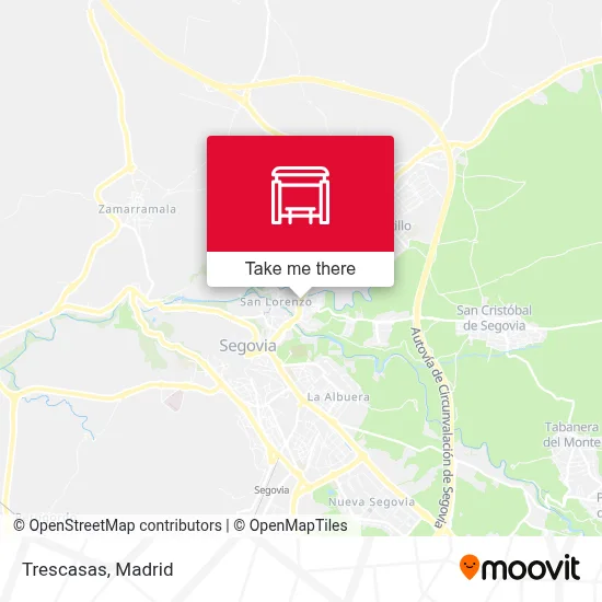 Trescasas map