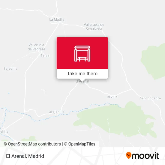 El Arenal map