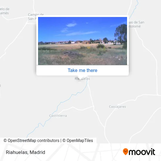 Riahuelas map