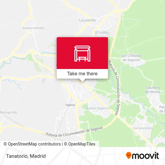 Tanatorio map