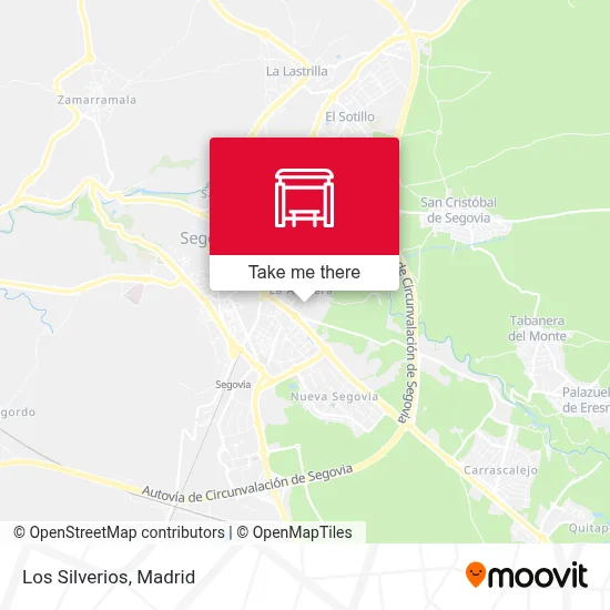 Los Silverios map