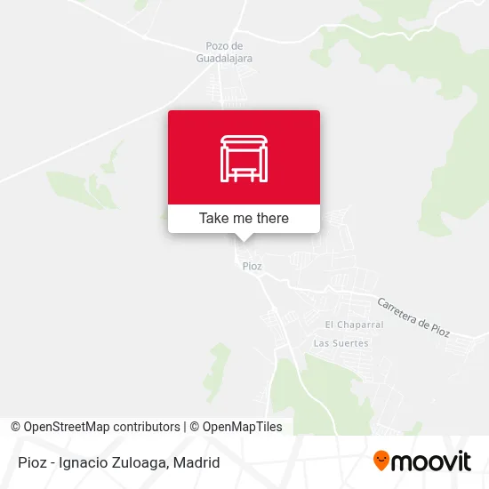 Pioz - Ignacio Zuloaga map