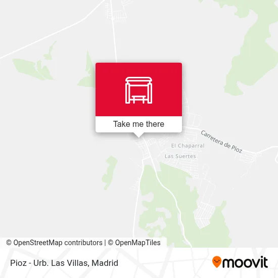 Pioz - Urb. Las Villas map
