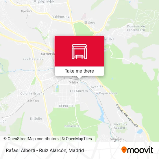 Rafael Alberti - Ruiz Alarcón map