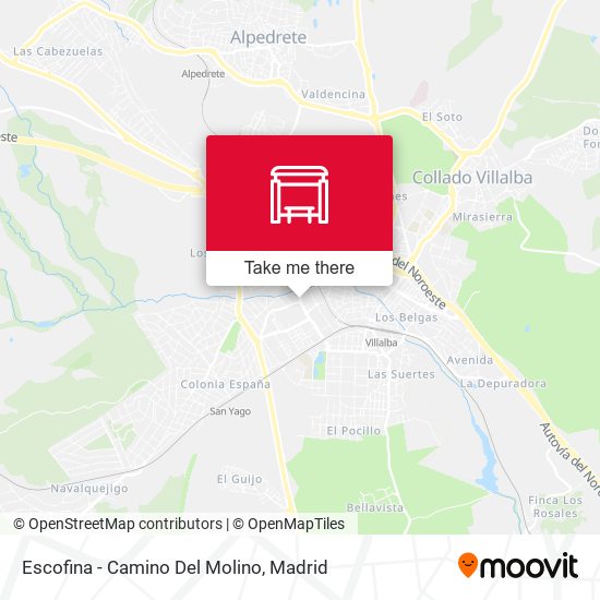 Escofina - Camino Del Molino map