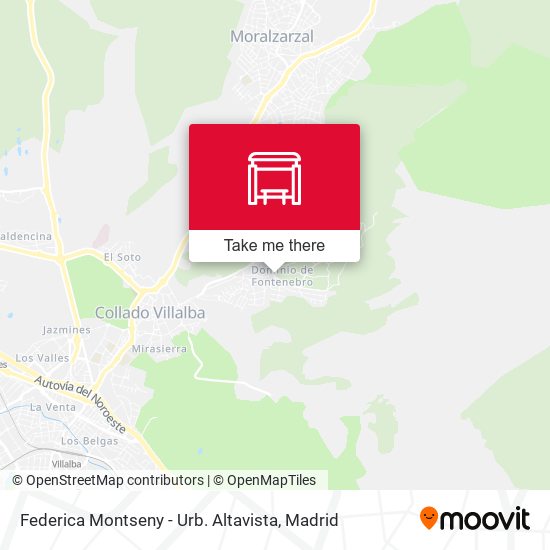 Federica Montseny - Urb. Altavista map