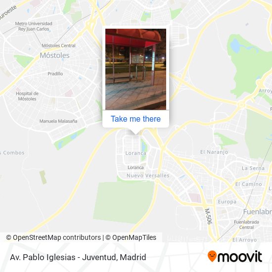 Av. Pablo Iglesias - Juventud map