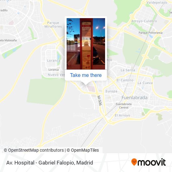 mapa Av. Hospital - Gabriel Falopio