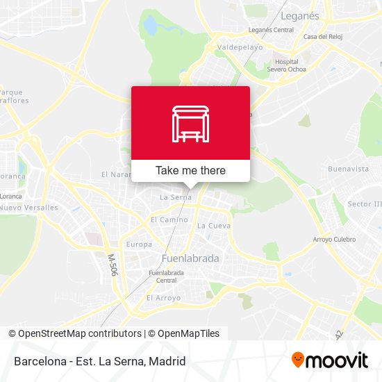 mapa Barcelona - Est. La Serna