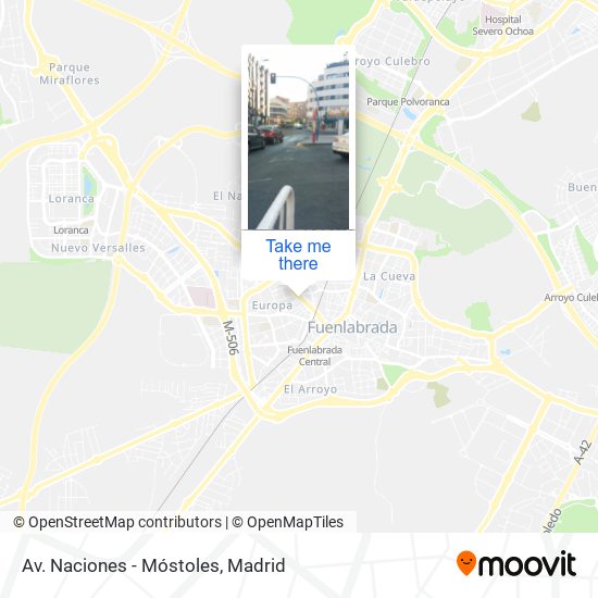 Av. Naciones - Móstoles map