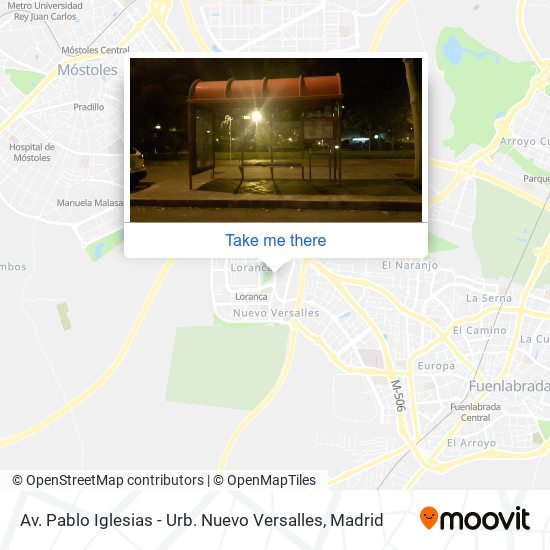 Av. Pablo Iglesias - Urb. Nuevo Versalles map