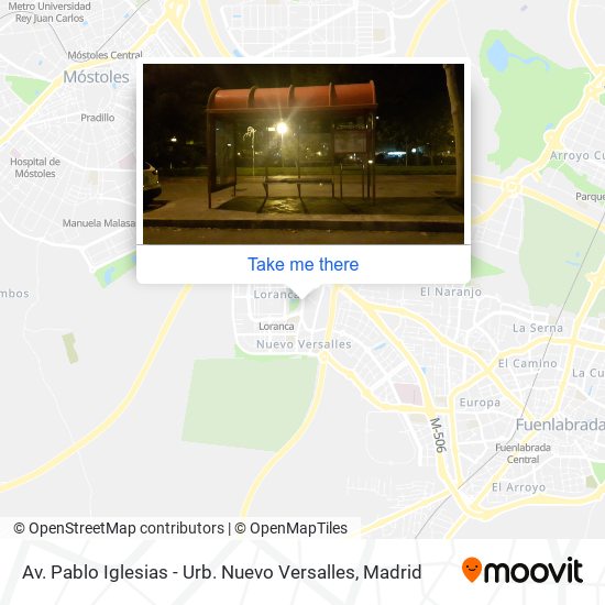 mapa Av. Pablo Iglesias - Urb. Nuevo Versalles