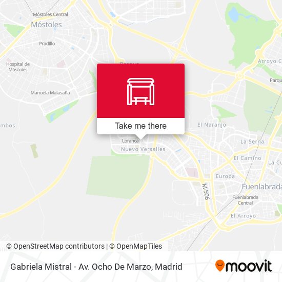 mapa Gabriela Mistral - Av. Ocho De Marzo