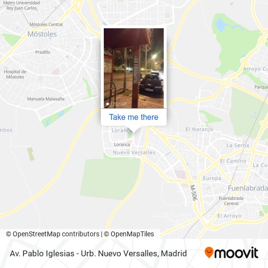 Av. Pablo Iglesias - Urb. Nuevo Versalles map