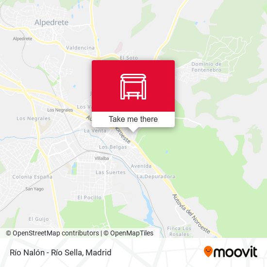 Río Nalón - Río Sella map