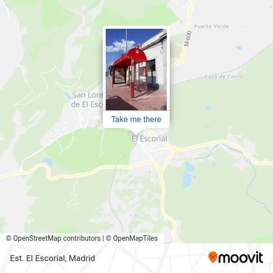 Est. El Escorial map