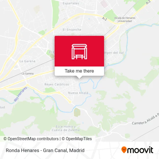 Ronda Henares - Gran Canal map