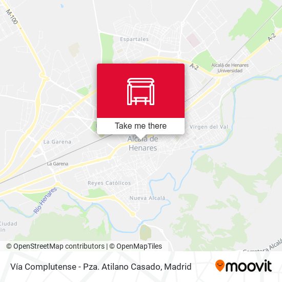 Vía Complutense - Pza. Atilano Casado map