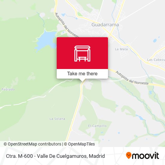 Ctra. M-600 - Valle De Cuelgamuros map
