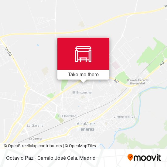 Octavio Paz - Camilo José Cela map