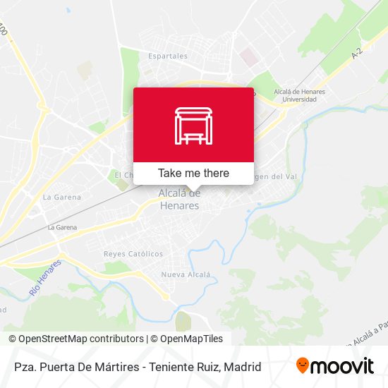 Pza. Puerta De Mártires - Teniente Ruiz map