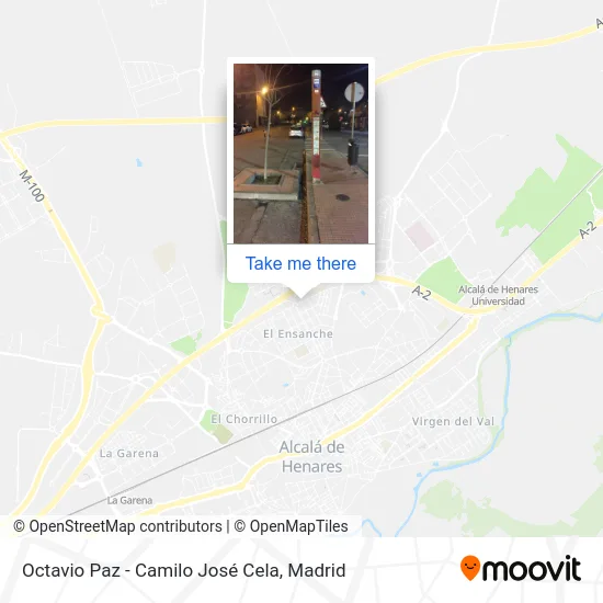 Octavio Paz - Camilo José Cela map