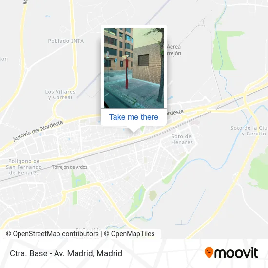 Ctra. Base - Av. Madrid map