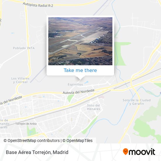 Base Aérea Torrejón map