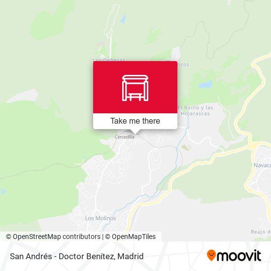 San Andrés - Doctor Benítez map