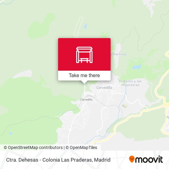 Ctra. Dehesas - Colonia Las Praderas map
