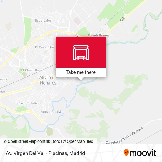 Av. Virgen Del Val - Piscinas map