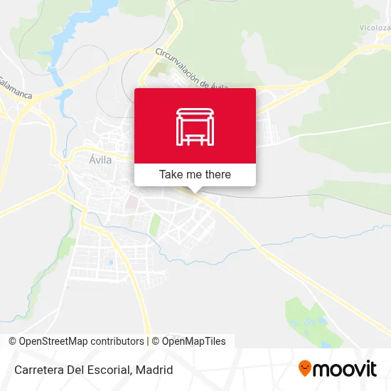 Carretera Del Escorial map