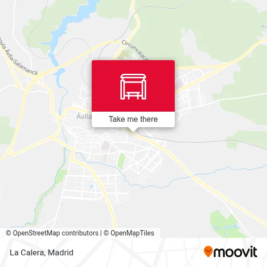 La Calera map