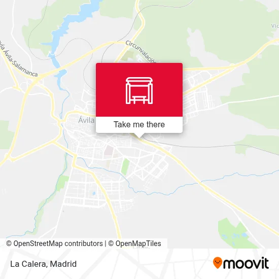 La Calera map
