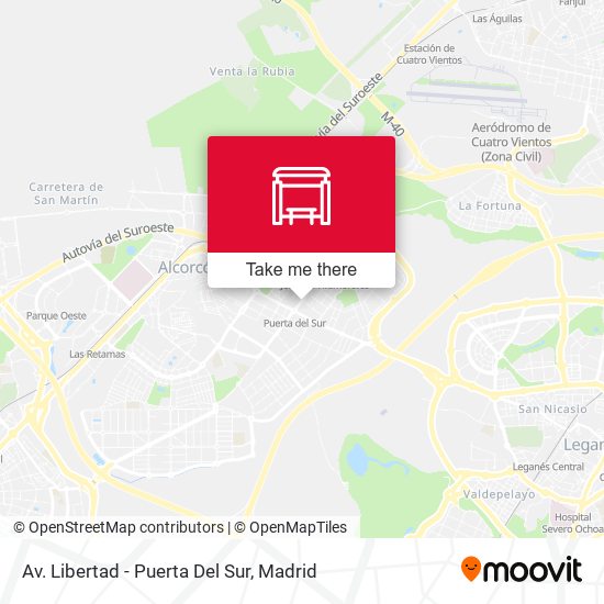 Av. Libertad - Puerta Del Sur map