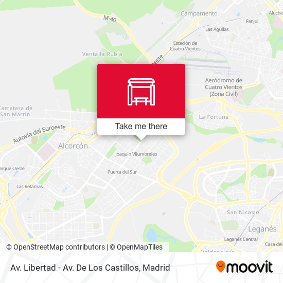 Av. Libertad - Av. De Los Castillos map