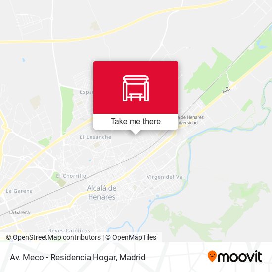 Av. Meco - Residencia Hogar map