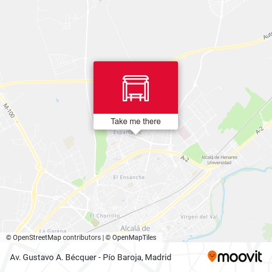 Av. Gustavo A. Bécquer - Pío Baroja map