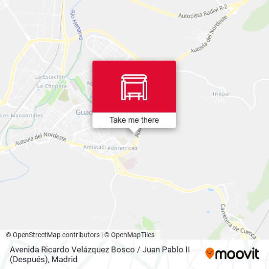 Avenida Ricardo Velázquez Bosco / Juan Pablo II (Después) map