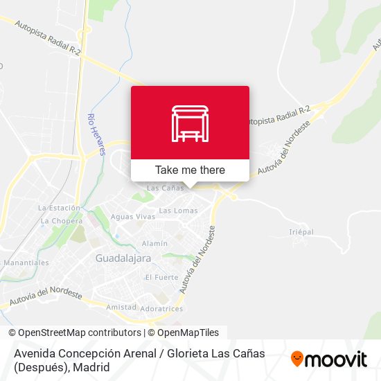 Avenida Concepción Arenal / Glorieta Las Cañas (Después) map