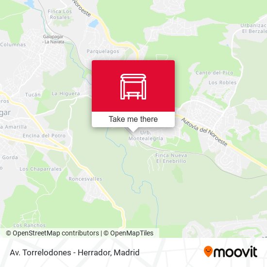 Av. Torrelodones - Herrador map