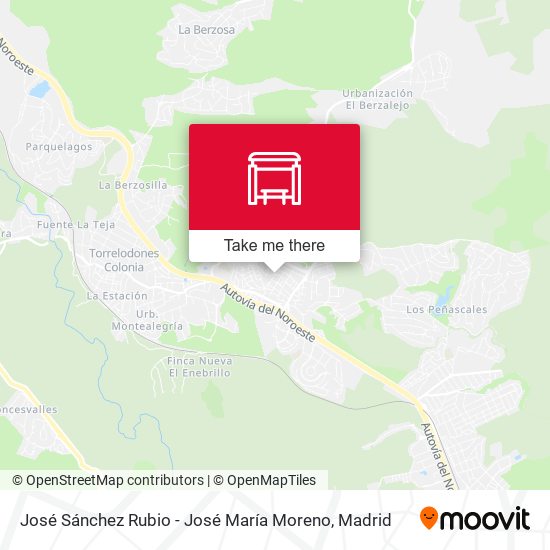 José Sánchez Rubio - José María Moreno map