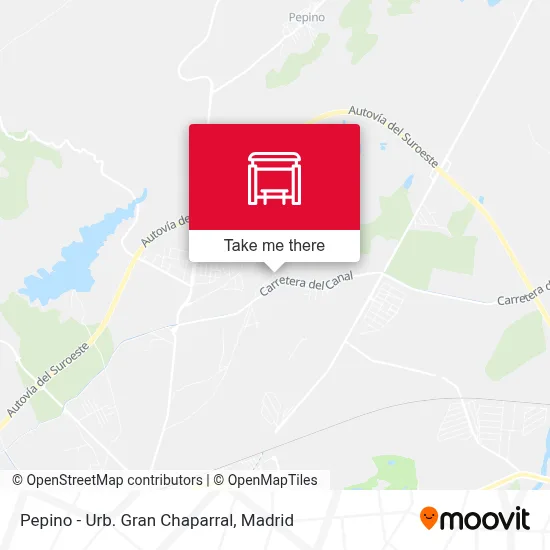 Pepino - Urb. Gran Chaparral map