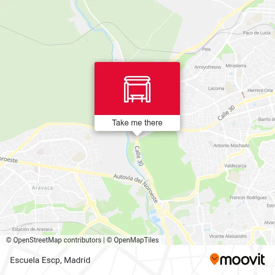 Escuela Escp map