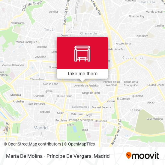 María De Molina - Príncipe De Vergara map