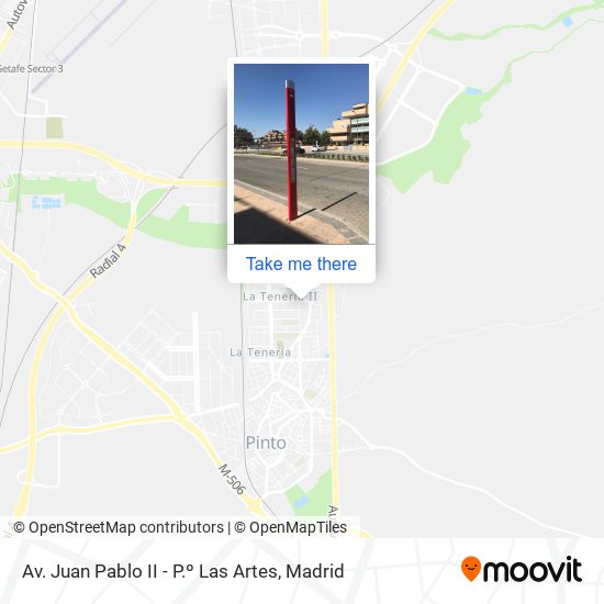 Av. Juan Pablo II - P.º Las Artes map