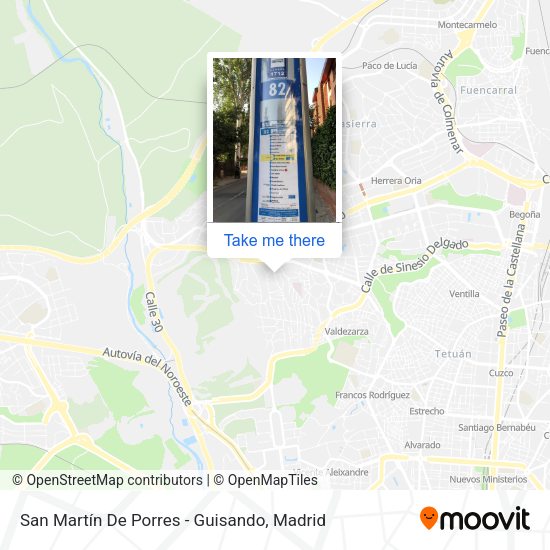 San Martín De Porres - Guisando map