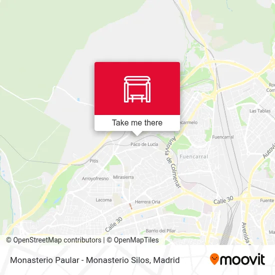 Monasterio Paular - Monasterio Silos map