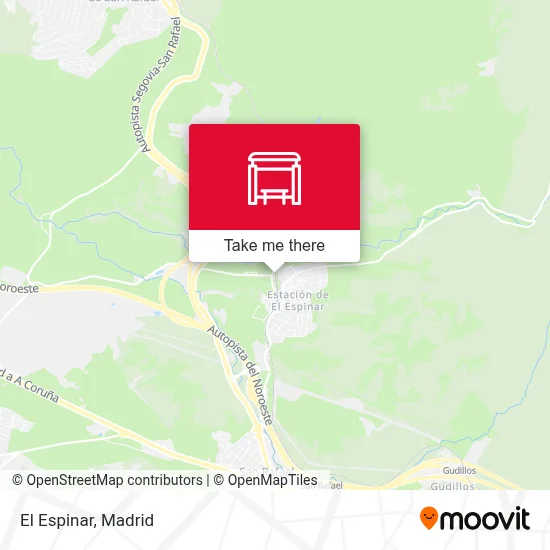 El Espinar map