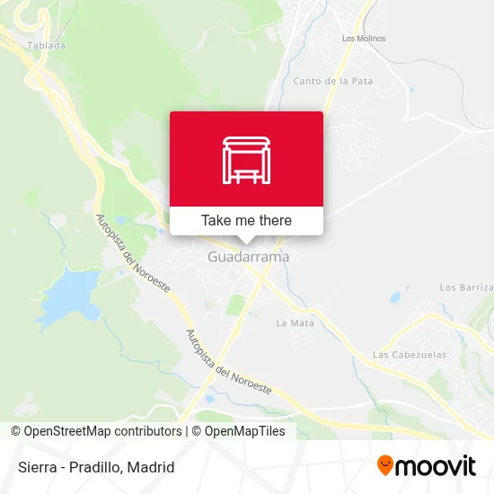 Sierra - Pradillo map